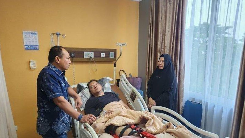 Bubarkan Balap Liar, Wakapolres Kuansing Tertabrak Pemotor hingga Patah Kaki